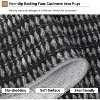 Washable Modern Textured Stripe Rug Thin Non-Slip Low Pile Stain-Resistant Reinforced Edges Foldable Entryway - 4 of 4