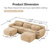 GDFStudio Veyla Modern 114.7'' 3-Seater U Shaped Boneless Plush Upholstered Sectional Sofa - 3 of 4