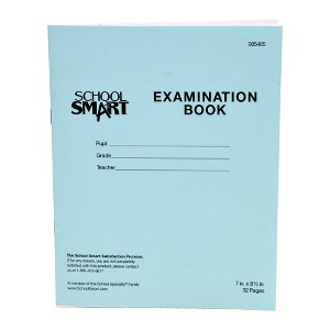 School Smart Examination Blue Books, 7 x 8-1/2 Inches, 32 Pages, Pack of 50 - 1 of 2