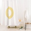 Deny Designs April Lane Art Block Monogram Shower Curtain - 2 of 3