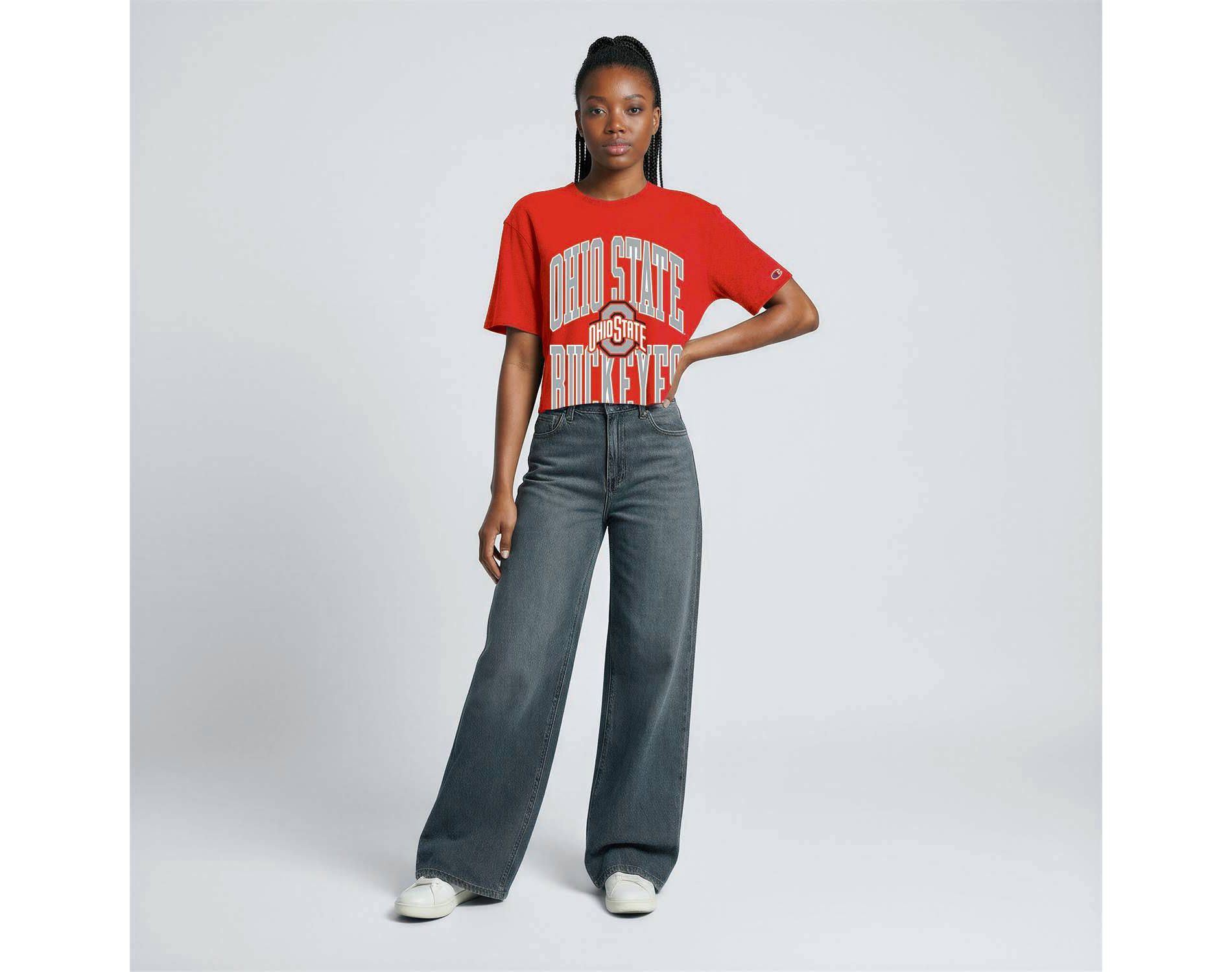 NCAA Ohio State Buckeyes Women's Champion T-Shirt - M