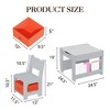 Kids Table and Chair Set with Storage Drawer, Kids  Activity Table with 2 Chairs,  Detachable Tabletop, for Drawing, Reading, Crafts, Art, Homework - 3 of 4