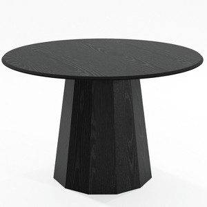 Dovelina Round Dining Table Mid-Century Dining Room Table with Designer Table Base - 1 of 4