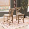 Powell Set of 2 Maggie Counter Height Barstools Natural - 2 of 4