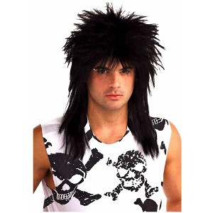 Forum Novelties Black Rocker Wig For Adults - 1 of 1