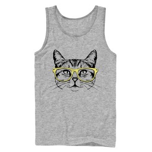 Men's Lost Gods Hipster Kitty Tank Top - 1 of 4