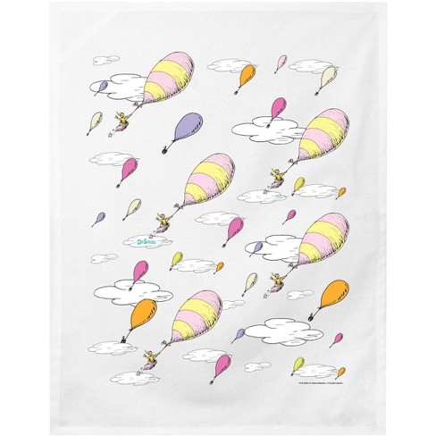 Dr. Seuss Oh The Places You'll Go Hot Air Balloons Dish Towels
