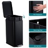 GustoWave 13 Gallon Kitchen Trash Can,  with Soft-Close Lid & Removable Bucket – Fingerprint Proof(50L/13.2 Gal) - 3 of 4