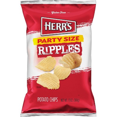 Herr's Party Size Ripple Chips - 13oz : Target