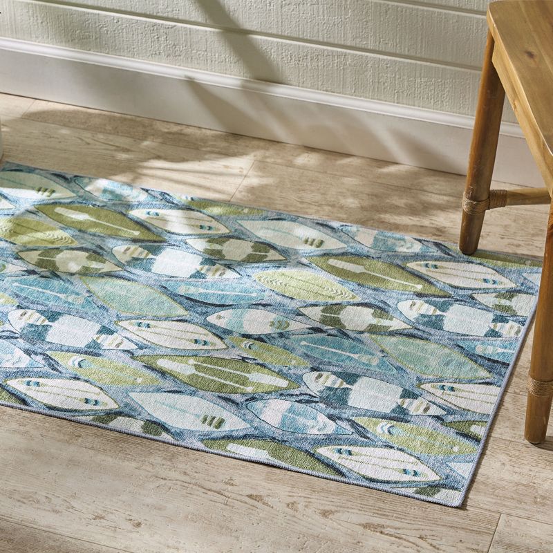 Park Designs Colorful Canoes Rug 24" X 38", 2 of 4