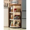 HDZNVF Bookshelf With Wheels, Book Stand, Space Saving Book Shelf, Home Storage, Room Decor Bookcase - 4 of 4