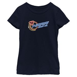 Girls Supergirl Kara Moon Neon Sign T Shirt - 1 of 4