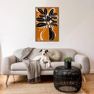 Amanti Art 23"x33" Ochre Still Life No 6 by Treechild Framed Canvas Wall Art Print - 1 of 4
