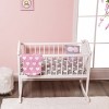 Everyday Kids 2 Pack Baby Cradle Sheets for Baby Girl – 100% Cotton Jersey Knit, Pink Hearts & Gray Polka Dots, Soft and Breathable - 3 of 4