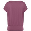 Women's Fitted Waistband Top - LASCANA - Berry Solid 12/14 - 4 of 4