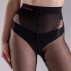 LECHERY Women's Reinforced Heels & Toes Backseam Nylons Pantyhose Tights Stockings (1 Pair) - 4 of 4