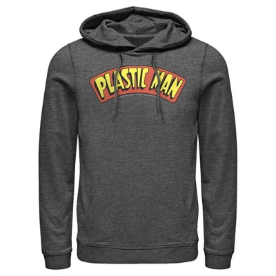 Men's Justice League Plastic Man Logo Pull Over Hoodie