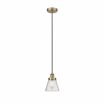 Cone - 1 Light Mini Pendant In Industrial Style-9.5 Inches Tall and 6.25 Inches Wide
