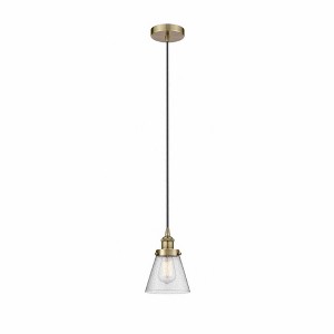 Cone - 1 Light Mini Pendant In Industrial Style-9.5 Inches Tall and 6.25 Inches Wide - 1 of 1