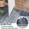 Acekool Modern Geometric Area Rug, Washable Non Slip Low Pile Ultra Thin Stain Resistant Carpet for Living Room Bedroom Dining - 4 of 4