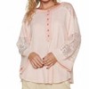 Women's Lace And Cotton Flowy Shirt - POL - 2 of 4