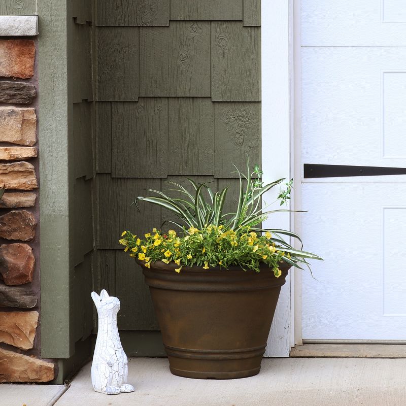 Sunnydaze Indoor/Outdoor Patio, Garden, or Porch Weather-Resistant Franklin Flower Pot Planter - 20", 3 of 10