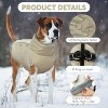 Warm Dog Coat Dog Winter Coat with Thick Fleece,Zippered Dogs Cold Weather Coats,Water-Repellent Windproof Doggy Snow Jacket - 4 of 4