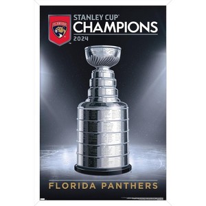 Trends International NHL Florida Panthers - 2024 Stanley Cup Team Logo Framed Wall Poster Prints - 1 of 4