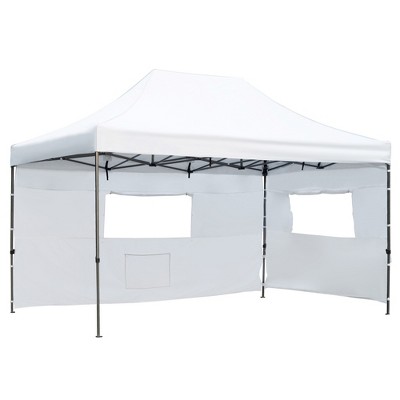 Whisen 10 x 15 Pop Up Canopy Tent, Heavy Duty Party Tent with Sidewalls, Height Adjustable