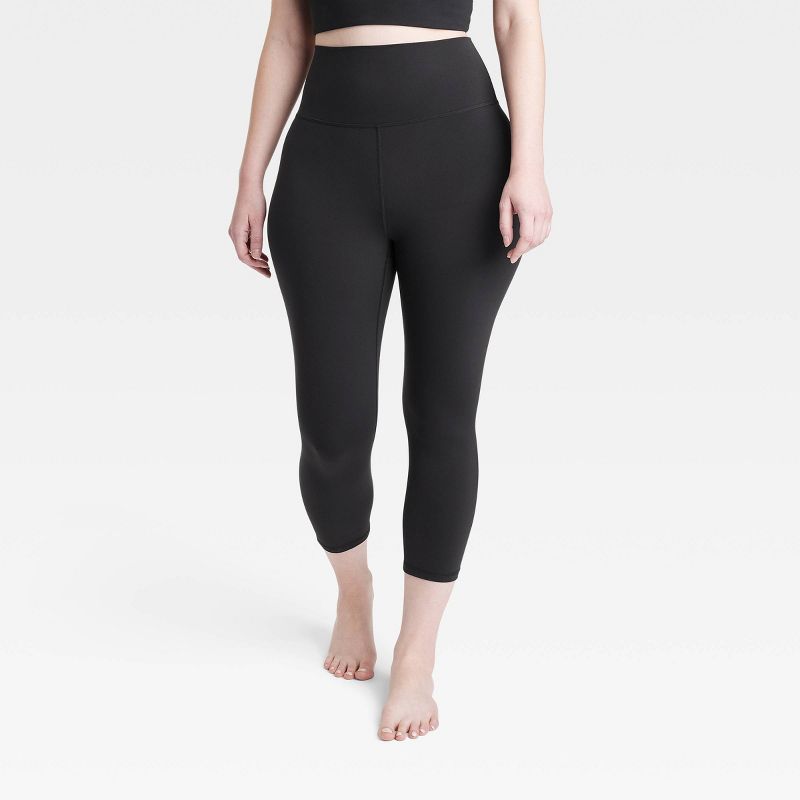 Women's Everyday Soft Ultra High-Rise Capri Leggings - All In Motion™ Black, 3 of 7