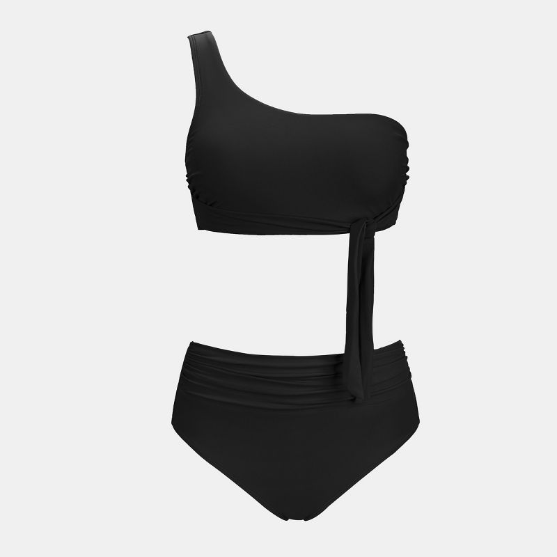 Women's One Shoulder Wrap Tie Bikini Sets Swimsuit - Cupshe, 3 of 6