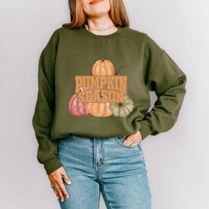 Simply Sage Market Pumpkin Season Distressed Sweatshirt - 1 of 4