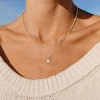 Kakonia Layered Necklace Stack: 14K Gold Plated Dainty Chain Set - Trendy Boho Jewelry Gift for Her - 3 of 4
