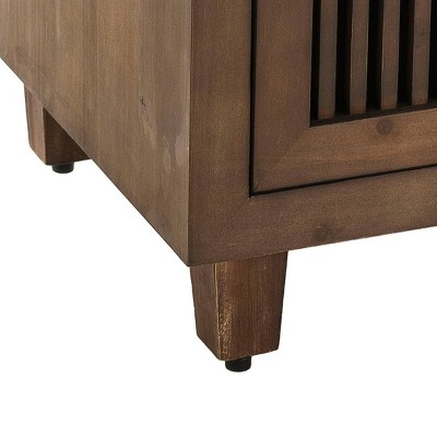 Sawyer Minimalist Ash Wood 3-Drawer Bathroom Cabinet in Walnut Brown