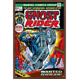 Trends International Marvel Ghost Rider - Heavens On Fire #1: Ghost Rider #1 Framed Wall Poster Prints - 1 of 4