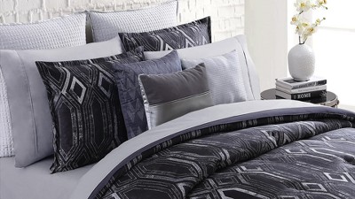 Taupe and Black Abstract Peel and Stick Wallpaper Panels