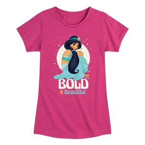 Girls' - Disney Princess - Jasmine Bold and Beautiful Fitted Short Sleeve Graphic T-Shirt - 1 of 4
