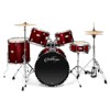 Ashthorpe 5-Piece Professional Adult Drum Set with Remo Drumheads and Premium Brass Cymbals - 2 of 4