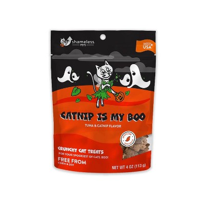 Photo 1 of 2 pack -Shameless Pets Catnip is My Boo Tuna Flavor Cat Treat -