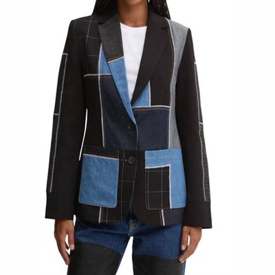 Women's Color Block Suit Jacket - Desigual