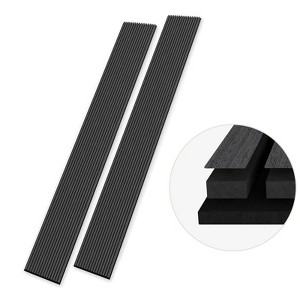 SMARTSTANDARD 105.9 in. x 12.6 in. x 0.9 in. Slat Wood Acoustic Sound Absorbing 3D Decorative Wall Paneling, 2-Pack - 1 of 1