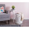 Paper Bin Lurex White/Silver Round Medium 13.75X13.75X17 - 2 of 4