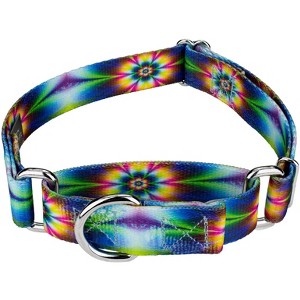 Country Brook Petz Tie Dye Flowers Martingale Dog Collar - 1 of 4