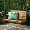 Tambora Acacia Wood Patio Porch Swing - Christopher Knight Home - 2 of 4