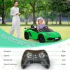 Sandinrayli 24-Volt Licensed Lamborghini 2 Seater Kids Ride On Car With Remote Control and Drifting Feature in Green - 4 of 4