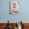 Pavilion Gift Company - Love You Dad - 8" x 11.75" Tin Frame (Holds 6" x 4" Photo) - Single Image Frames - 2 of 4