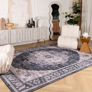 Rug Branch Vintage Traditional Distressed Indoor Soft Area Rug - 1 of 4