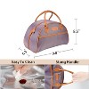 Tirrinia Fashionable Lunch Bag with Leather Handle, Insulated  Reusable Lunch Totes for Women & Men, Lunch Box for Working, Picnic, School - 3 of 4