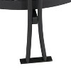 Sunnydaze Outdoor Camping or Backyard Steel Diamond Weave Fire Pit Bowl with Spark Screen - 40" - Black - image 3 of 4