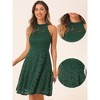 Allegra K Women's Lace Halter Neck Sleeveless Elegant Cocktail A-Line Dress - 2 of 4